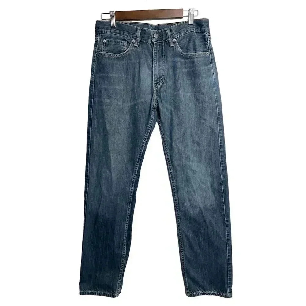 Levi's 505 Men's Straight Jeans Blue Size 31x32 Classic Denim 2174